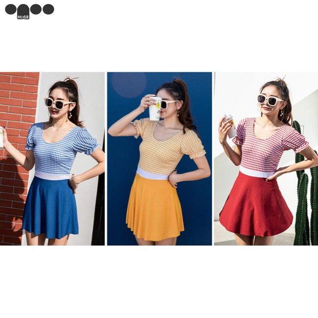 Đồ Bơi Nữ Một Mảnh Kẻ Sọc Caro Thời Trang | BigBuy360 - bigbuy360.vn