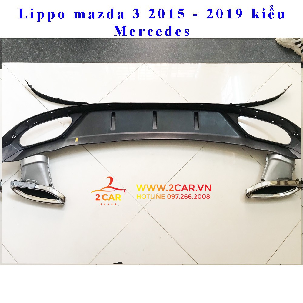 Lippo, líp chia pô mazda 3 2015 - 2019 kiểu Mercedes