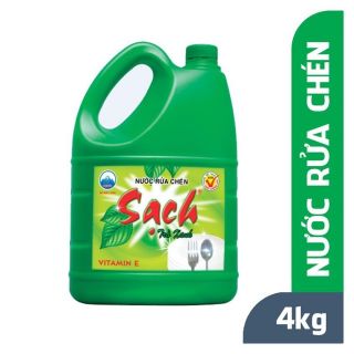 Nước rửa chén SẠCH trà xanh 4kg