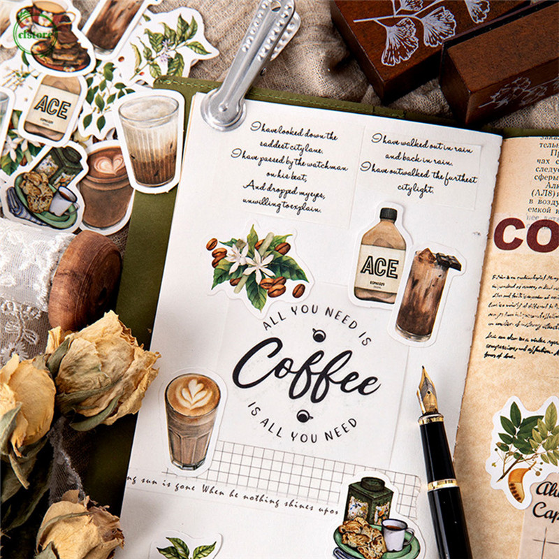 Hộp 46 Sticker Họa Tiết Dễ Thương Dùng Để Trang Trí Ốp Điện Thoại