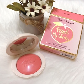 MÁ HỒNG TOO FACED Peach My Cheeks Melting Powder Blush ❤️