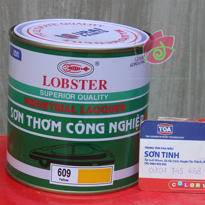 Sơn thơm nhanh khô màu vàng nghệ Lobster 609 800ML