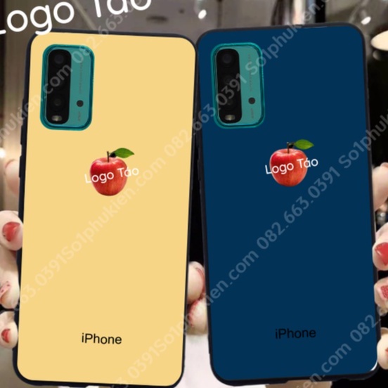 Ốp lưng Xiaomi Redmi Note 9 4G / Redmi 9T (2021) / Poco M3 giả iphone mặt lưng ép kính nano chống bể