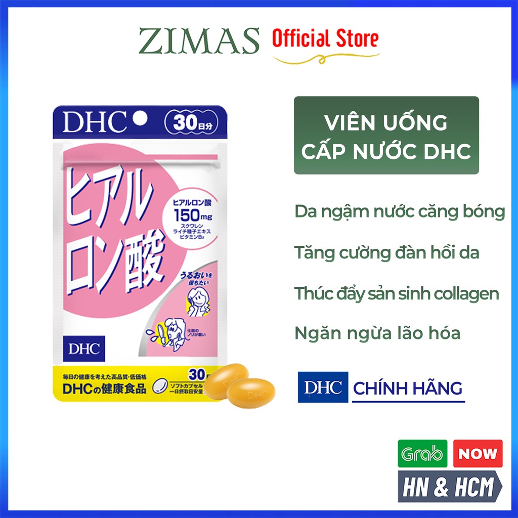 Viên uống cấp nước DHC Hyaluronic Acid Nhật Bản dưỡng ẩm chống lão hoá da SIMI