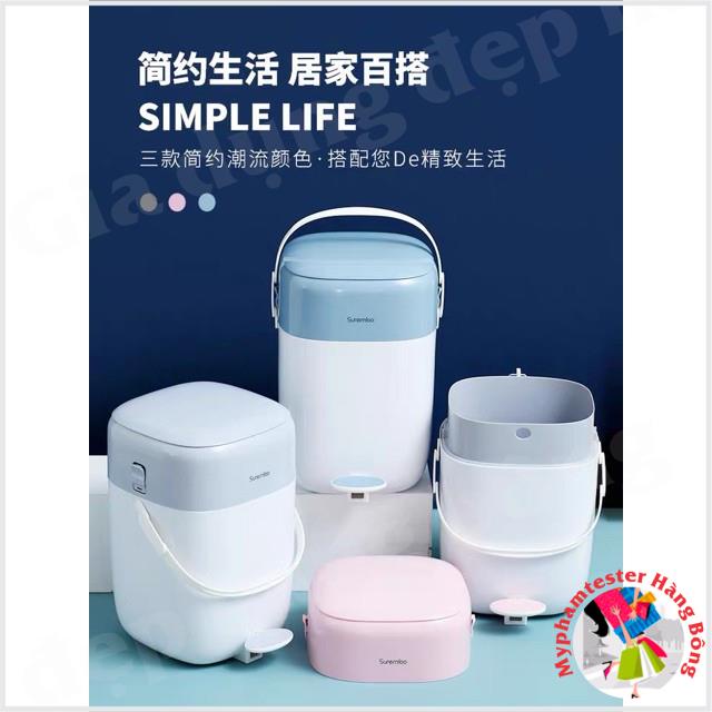 Thùng rác đạp chân nhả tự động mẫu mới 2020  8 lít