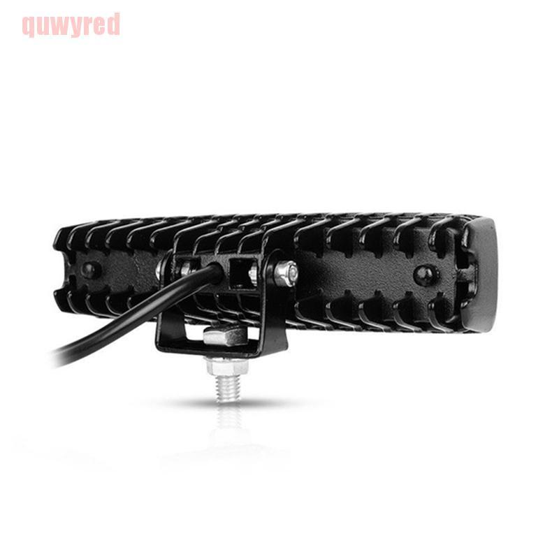 quwyred 1x 6" 60W Car Top LED Offroad Work Light Bar Dual Color White & Amber Waterproof GWT