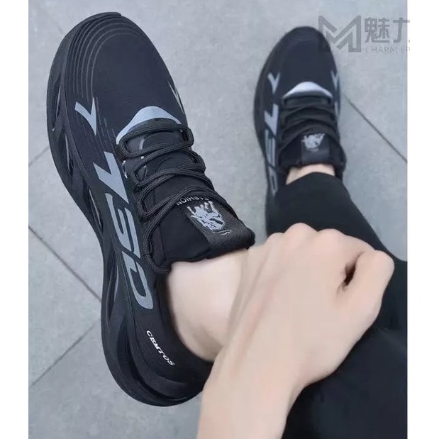 Giày Thể Thao Nam KATEZA22 Giày Sneaker Nam Vải Lướí Thoáng Khí Phối Sọc Nhẹ Êm Chân k88