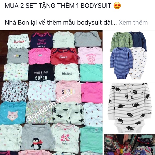 Set 5 chiếc Body chip dài tay Carter’s
