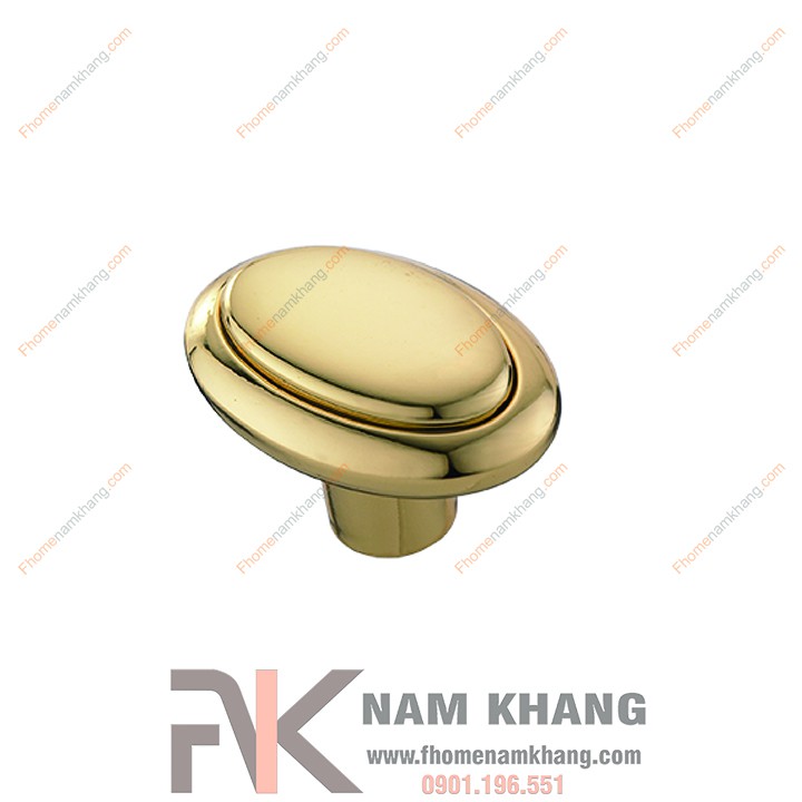 Núm kéo cửa tủ hình ovan mạ vàng NK078-V (Màu Vàng)