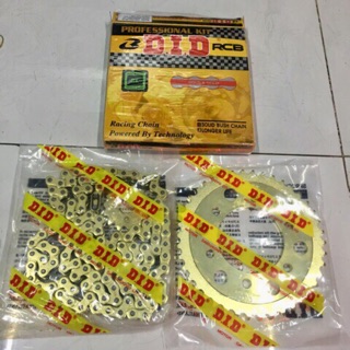 Nhông sên dĩa DiD vàng exciter 135, exciter 150