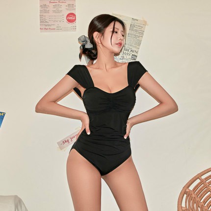 (Có clip) Bikini liền thân mẫu 2020 cổ vuông form ôm tôn dáng 2CE hàng Quảng Châu BKN0030