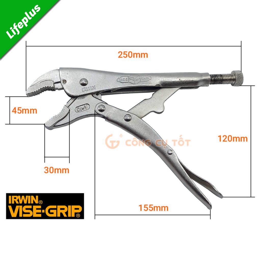 Kìm bấm chết độ bền kép 230mm IRWIN VISE-GRIP