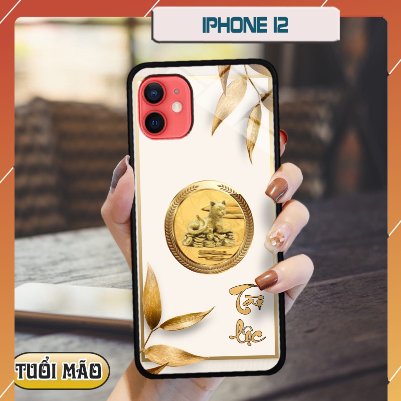 Ốp lưng kính 3D 12 con giáp - iphone 12