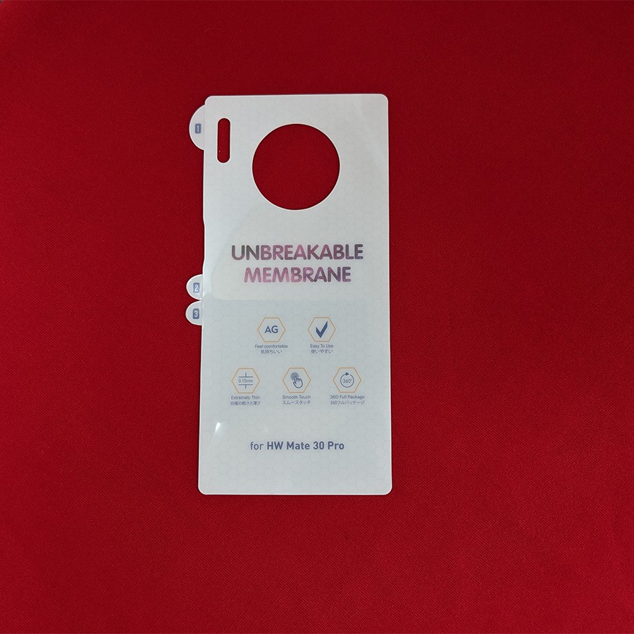 Bộ ốp lưng dẻo miếng dán PPF Huawei Mate 30 Pro chống trầy xước 2 mặt
