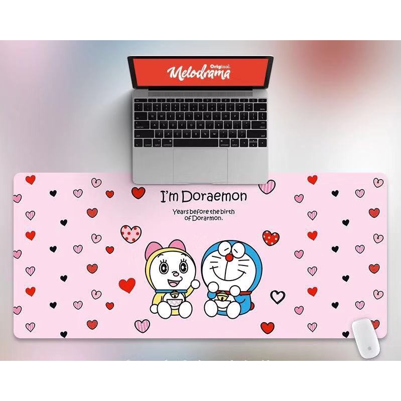 Tấm lót chuột và bàn phím máy tính cỡ lớn hình Doraemon