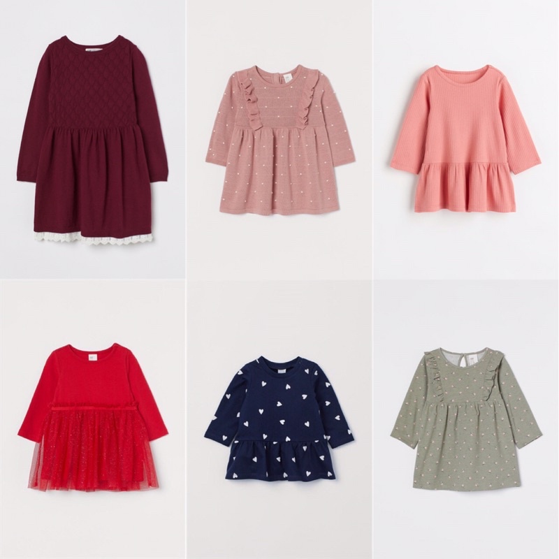 Váy H&M cho bé gái siêu xinh, chất liệu cotton, len các loại siêu xinh ❤️