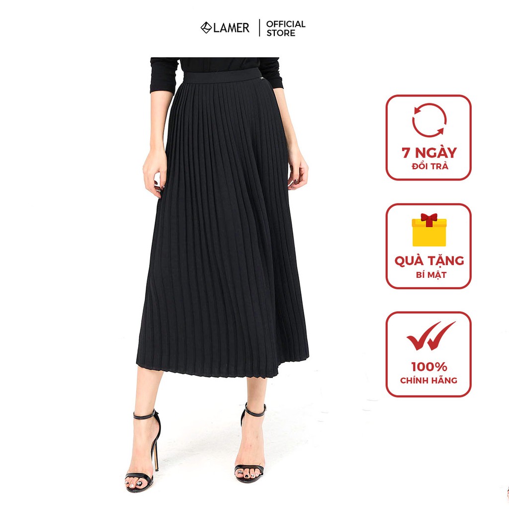 Chân váy nữ dập ly, khóa sườn LAMER L62L20Q025 (nhiều màu) | BigBuy360 - bigbuy360.vn