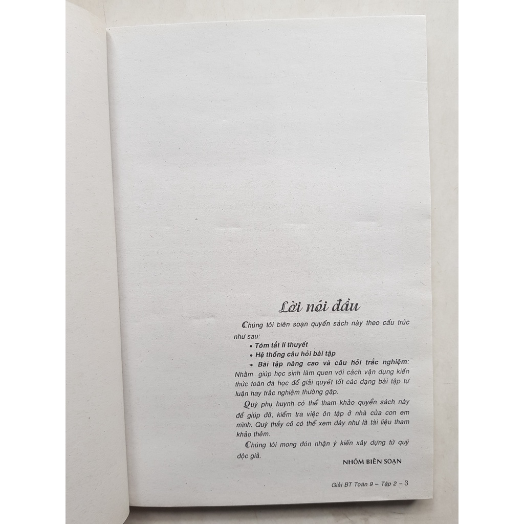 Sách - Giải bài tập toán lớp 9 - Lê Nhứt