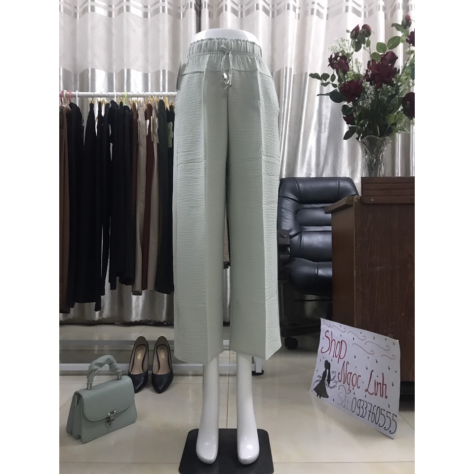 QUẦN ĐŨI DÀI ỐNG RỘNG CỰC XINH, SUÔNG CẠP CHUN, CÓ 8 MÀU ĐỂ LỰA CHỌN (Size 50 - 65kg)