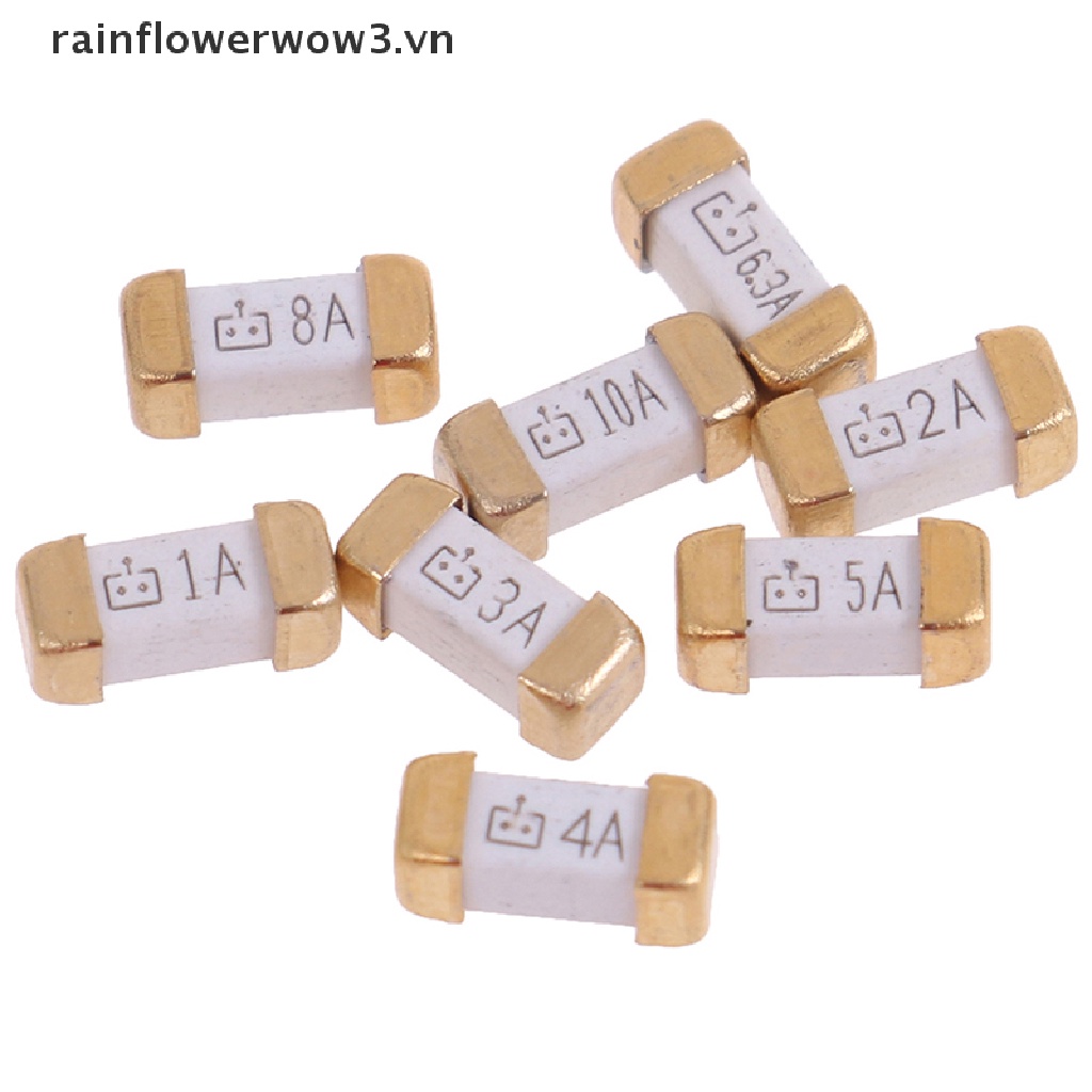 Set 10 cầu chi chuyên dụng 1808 125v 0451 SMD 1A đến 10A chất lượng cao