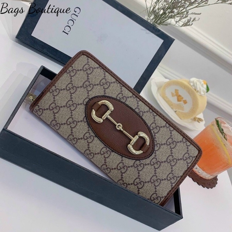 Ví cầm tay GUCCI WOO khoá kéo full box