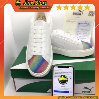 [ FREE SHIP ] giày thể thao, giày sneaker trắng phối chữ ny đen đế nâu  hàng 11 cao cấp đủ size nam nữ Jinx Store