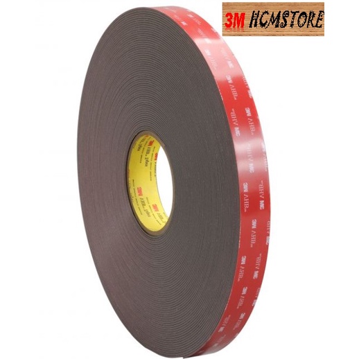 3M VHB 5952 20mm dài 33met BĂNG KEO XỐP 2 MẶT CƯỜNG LỰC CHUYÊN DÁN CHỊU NHIỆT NGOÀI TRỜI DÍNH TỐT CHO KIM LOẠI CÓ SƠN
