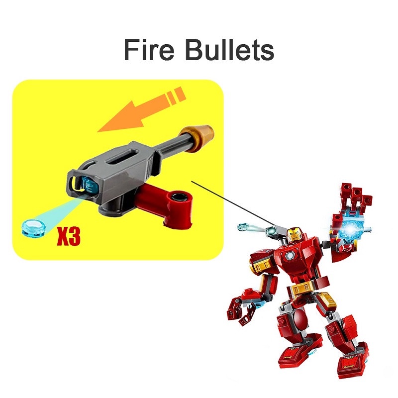 Mô hình lego nhân vật siêu anh hùng Marvel Iron Man Spider-Man