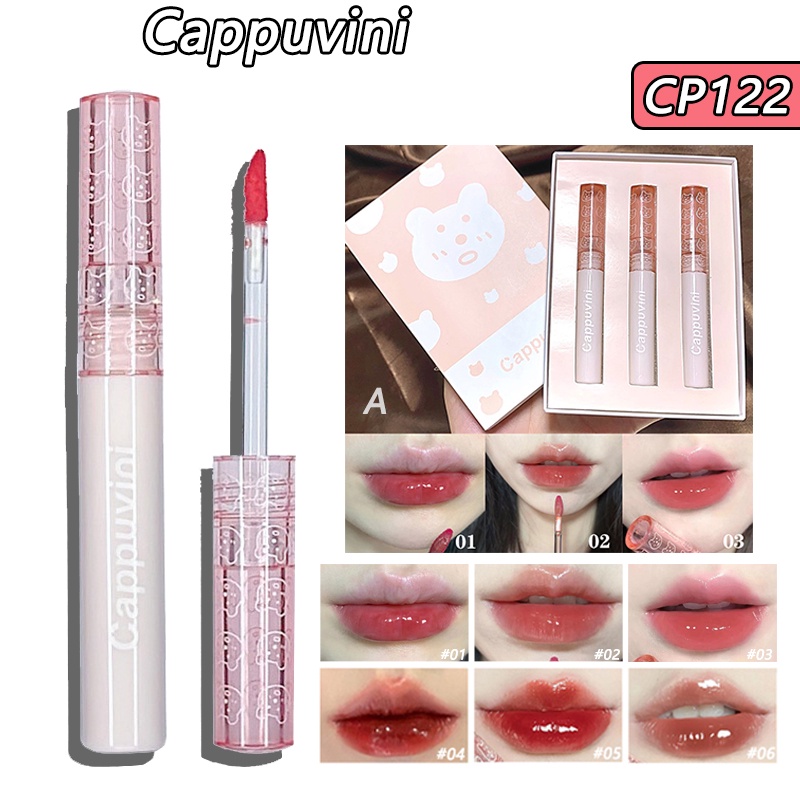Hộp Quà Tặng CAPPUVINI 2g Gồm Son Bóng Và Gương Soi