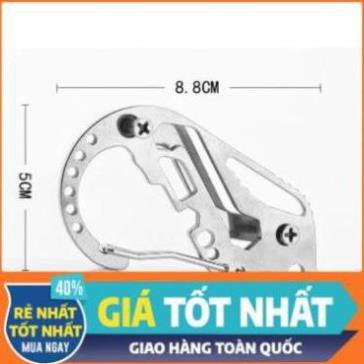 Móc khóa Carabiner - Lưu Trữ Chìa Khóa Bằng Thép Không Gỉ - Ron Cao Su và Long Đền  - Hàng Có Sẵn Trong Kho
