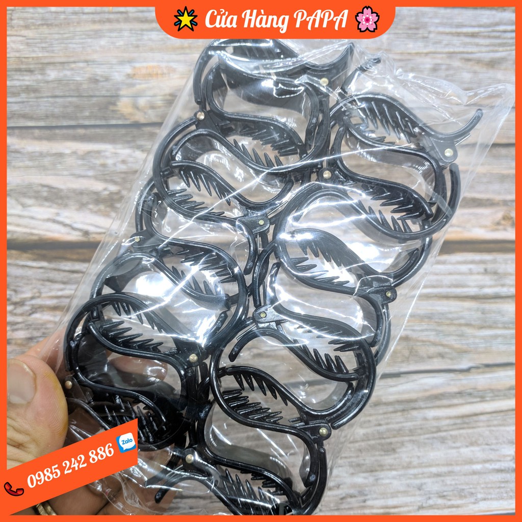 SỈ 12 Kẹp Càng Cua NHỰA NHÁM CHỐNG GÃY [SET 12 CHIẾC]
