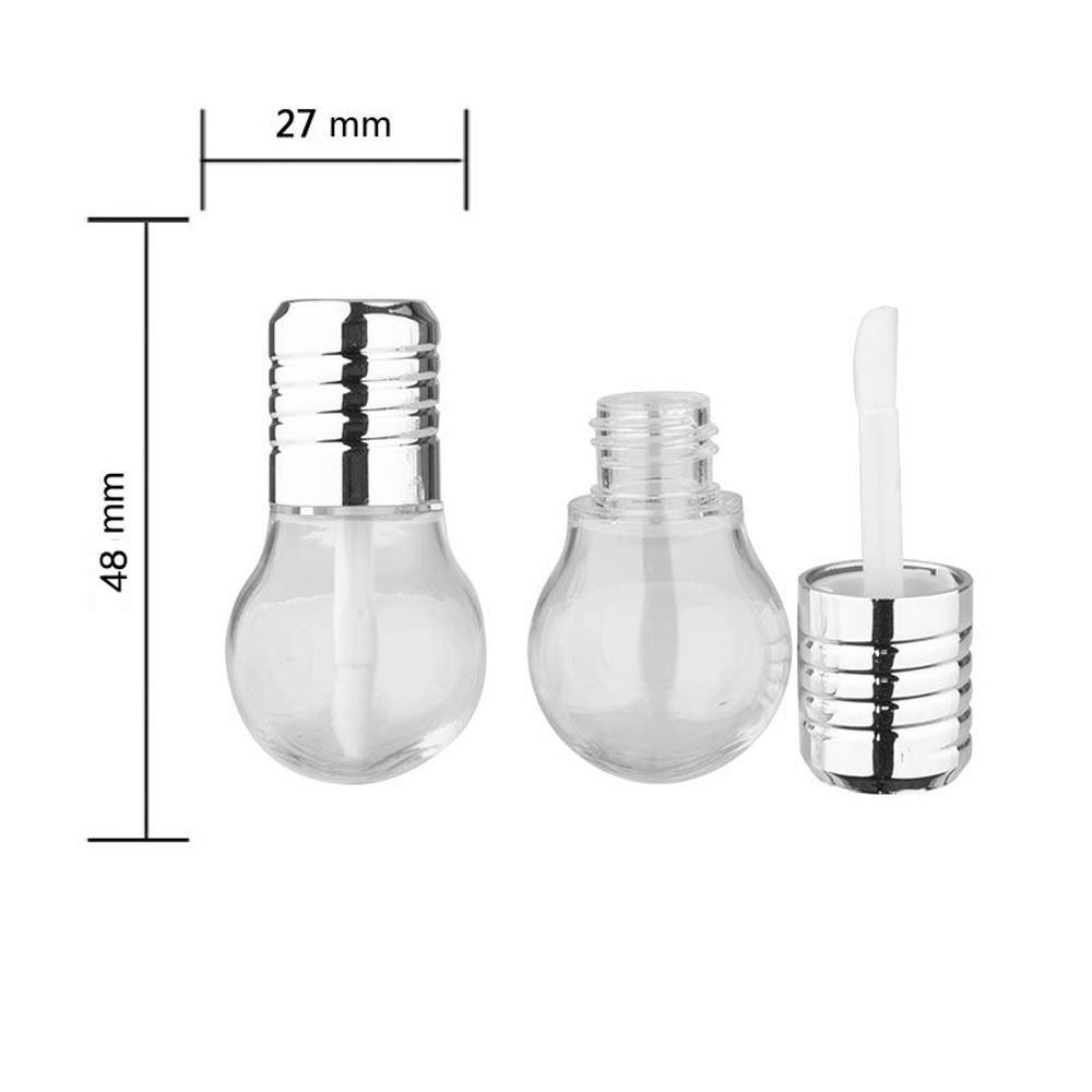 (Hàng Mới Về) Set 1 / 5 Ống Nhựa Rỗng Đựng Son Dưỡng Môi Hình Bóng Đèn Mini 9ml