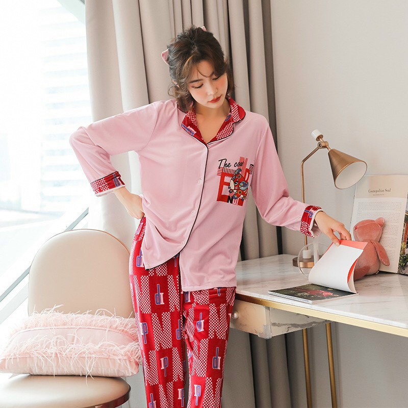 Bộ lụa tay ngắn quần dài đính nơ | BigBuy360 - bigbuy360.vn