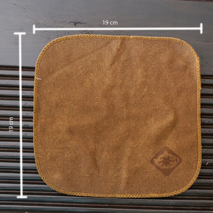 Khăn dưỡng ấm trà tử sa chuyên dụng, khích thước 19cm vừa vặn và trang nhã.