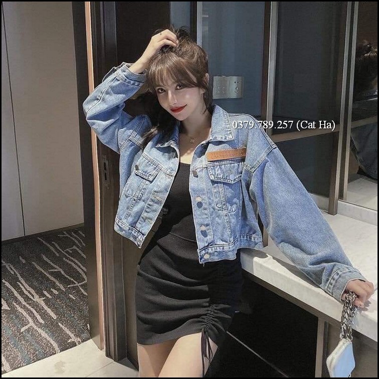 Áo khoác jean nữ New Jeans BB cao cấp form dưới 58Kg BB84