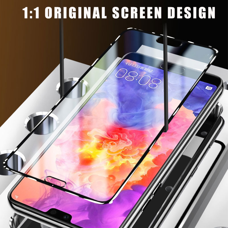 Tempered Glass 9D Full Cover Samsung Galaxy A6 A7 A8 2018 Plus J4 J6 2018 J4+ J6+ Plus Full Glue Film