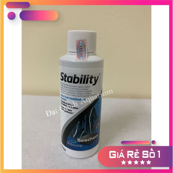 Seachem Stability 100ml - Thiết lập hệ vi sinh cho Bể Cá Cảnh, Bể Thủy Sinh