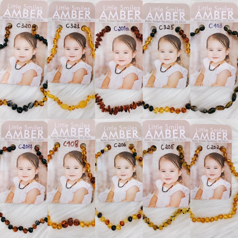 Vòng Cổ Hổ Phách cho Bé size 30-33cm
