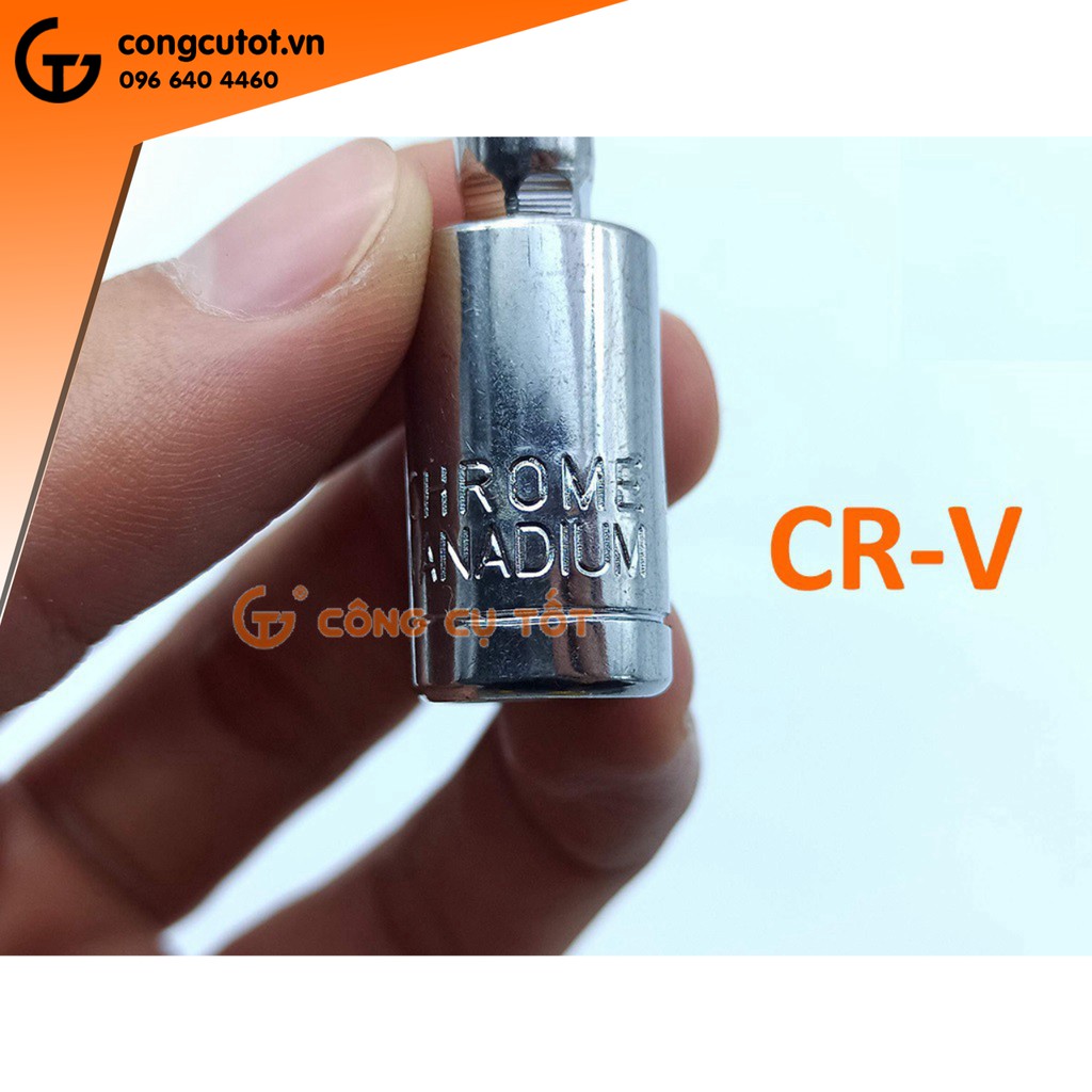 Khớp nối khẩu 1/4 thép CrV dài 43mm
