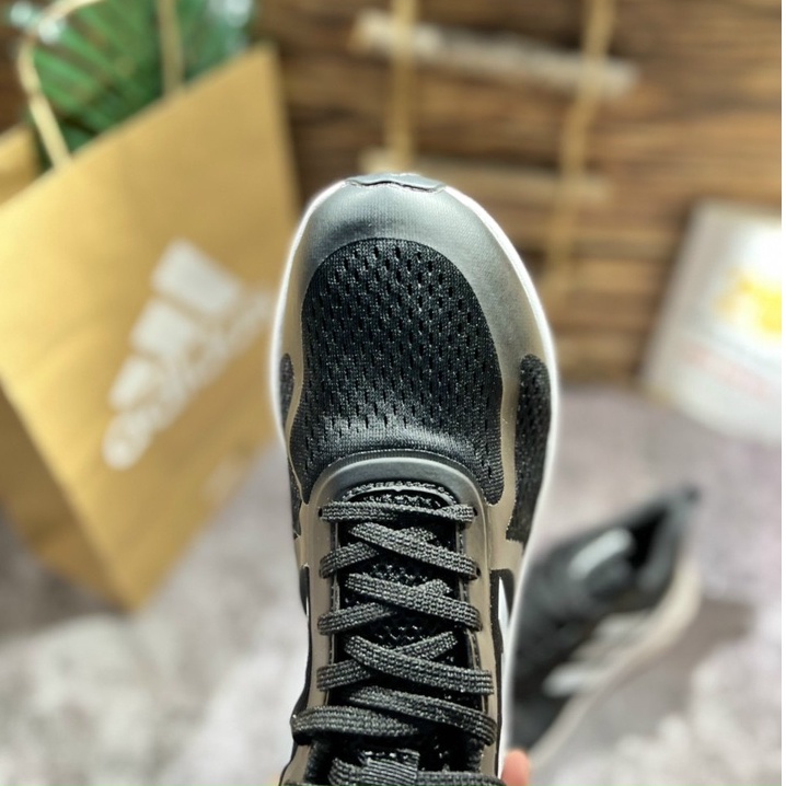Giày Thể Thao Adidas alphabonce Rc Core Grey, Giày chạy bộ đen trắng.