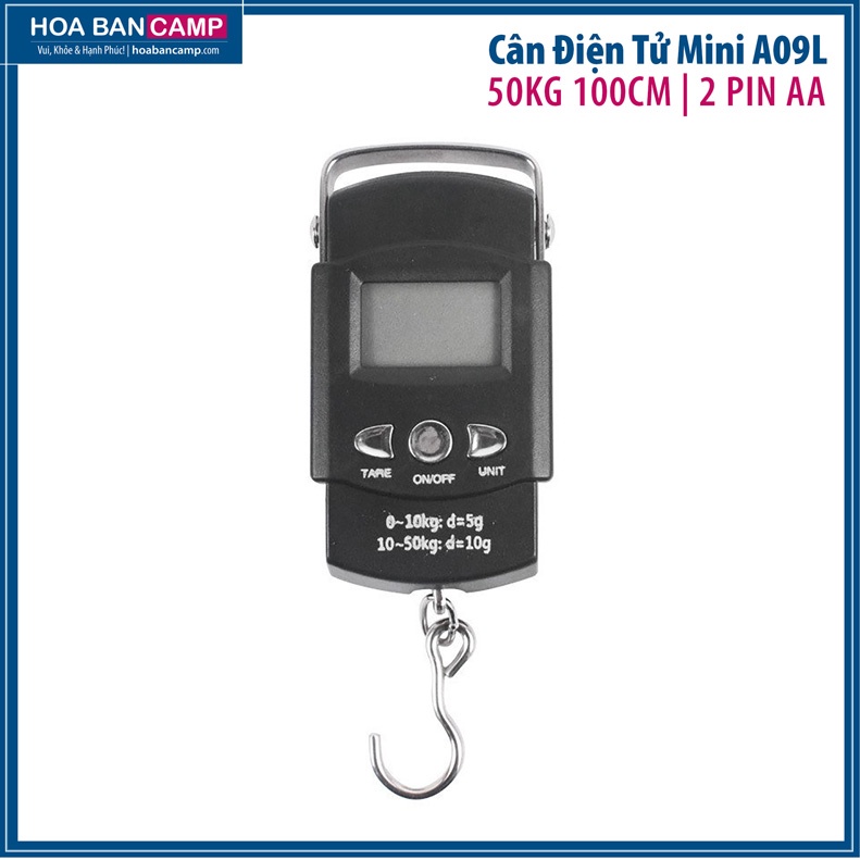 Cân Điện Tử Mini A09L 50kg 100cm | 2 Pin AA