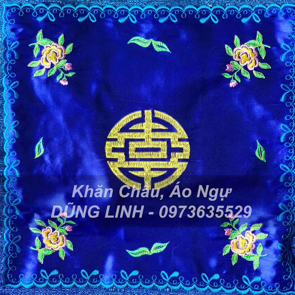 Khăn tay dâng trà hầu đồng, phụ kiện hầu khăn chầu áo ngự