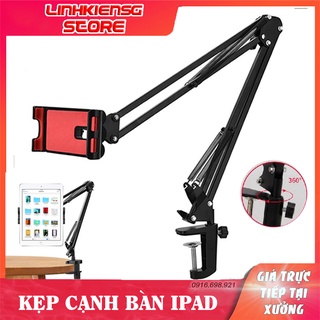 Giá Đỡ Kẹp Máy Tính Bảng Stands Để Đầu Giường Chắc Chắn, Có Vít Cố Định Cạnh Bàn