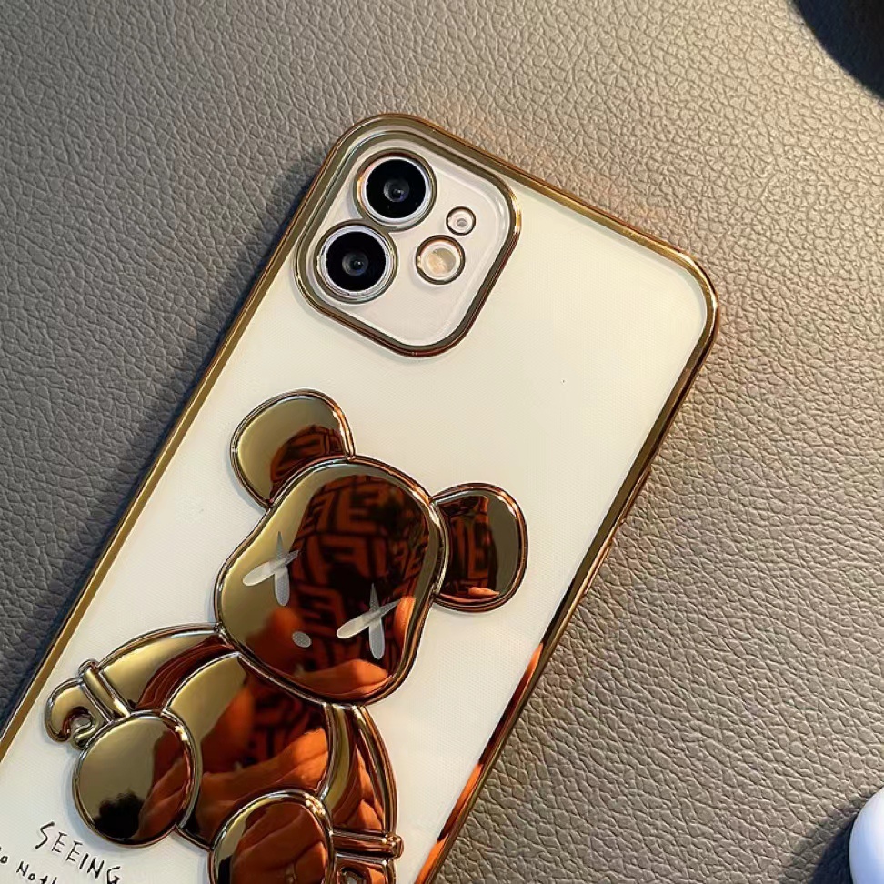 Ốp Điện Thoại In Hình Gấu Sang Trọng Cho iphone 13 Pro Max i13 13pro 11 Pro Max i11 iX Xs XR Xs Max 7plus 8plus 12Pro 12 Pro Max