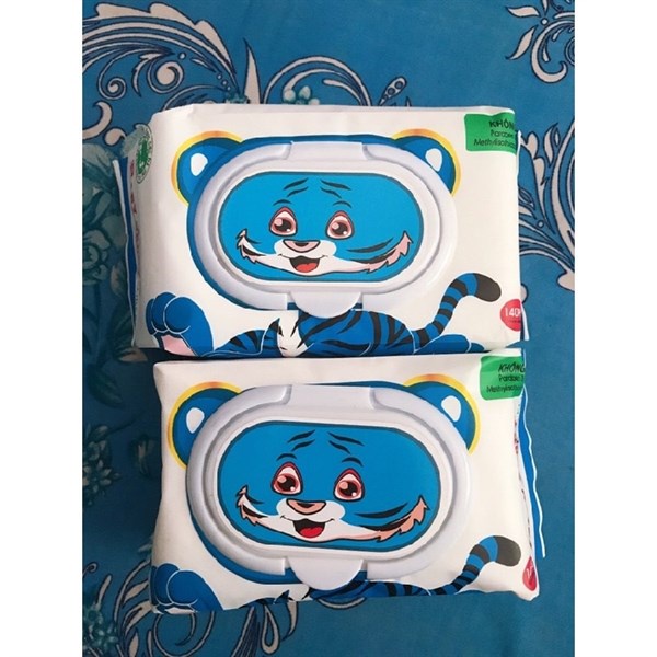 [Không mùi] Khăn giấy ướt Baby Jerry 140 Tờ -  Thành phần tự nhiên đảm bảo an toàn cho bé, chất liệu vải mềm