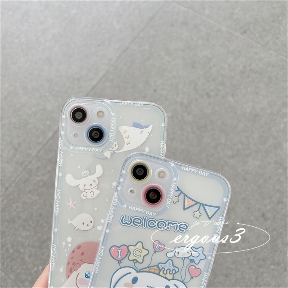 Ốp điện thoại hình Cinnamoroll dễ thương thích hợp Cho iPhone 14 13 12 11 Pro Max Se 2020 Xr X 7 8 Plus