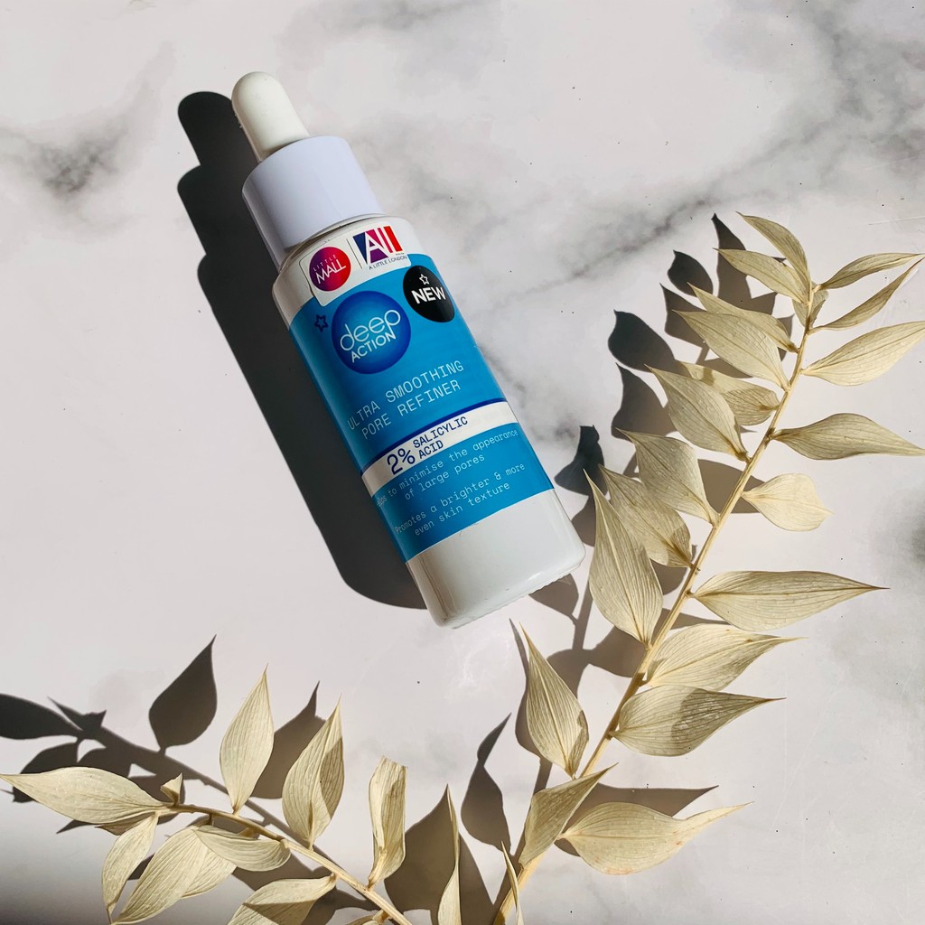 [TOP 1 SHOPEE] Tinh chất thu nhỏ lỗ chân lông Superdrug Deep Action 2% Salicylic Acid Pore Refiner 30ml (Bill Anh)