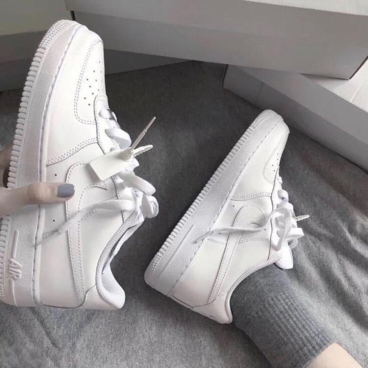 Giày_Nike Trắng , Giày_Nike Air Force 1 Trắng Cao Cấp Full Size Nam Nữ Hot Trend Full Box BILL