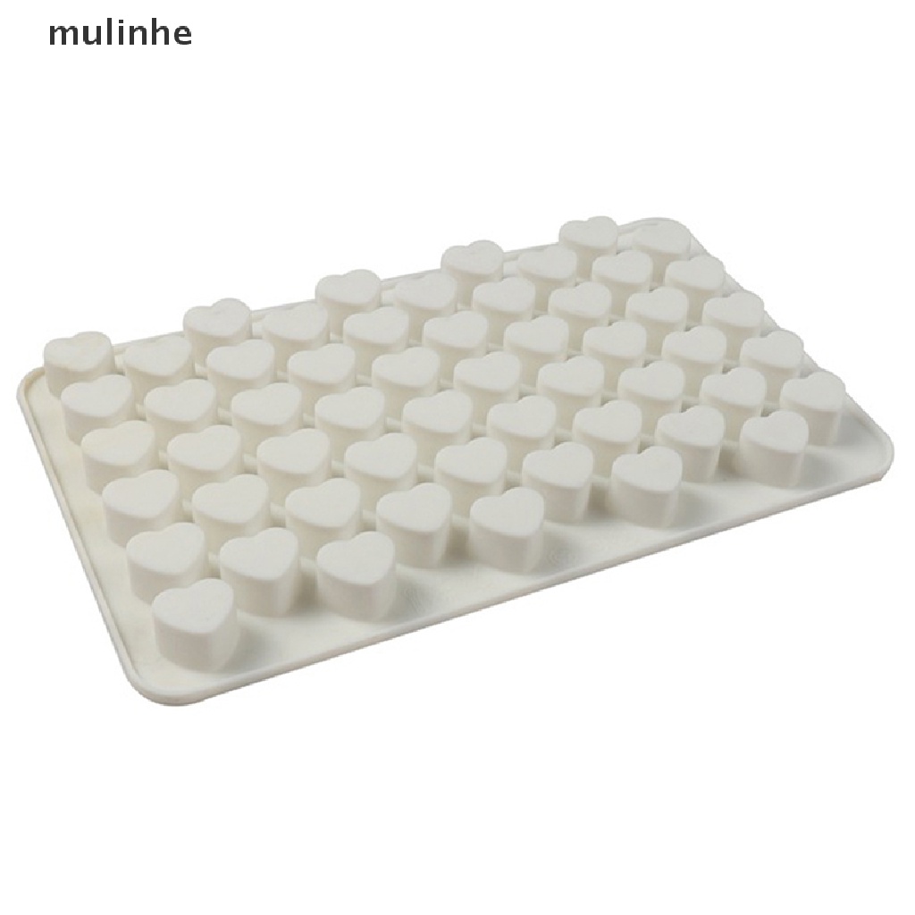 Khuôn Silicone Làm Đá / Sô Cô La 55 Ô Trái Tim Mini