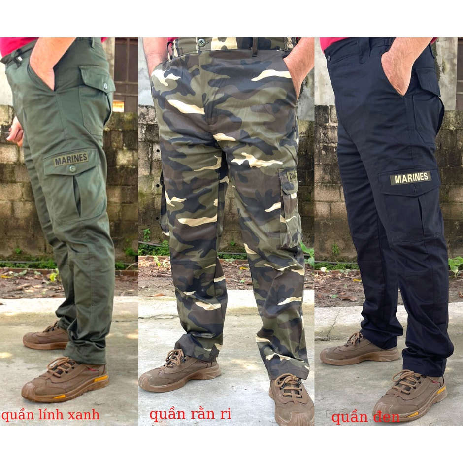 Quần lính dành cho nam,mẫu quần lính mỹ,có túi hộp 2 bên cực kỳ nam tính
